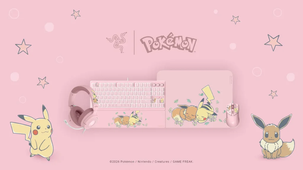 Razer presenta su colección de periféricos inspirada en Pikachu y Eevee: llegará a Latinoamérica a finales de año